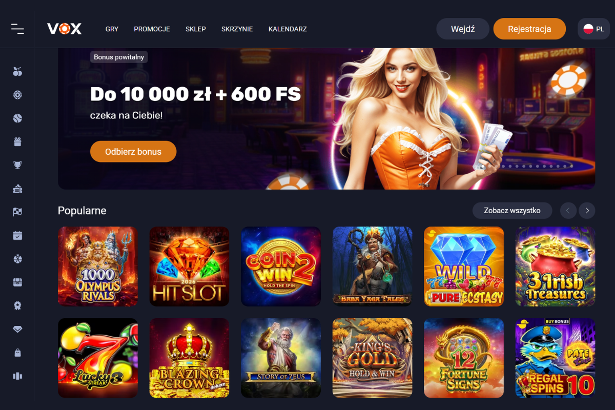 VOX Casino strona